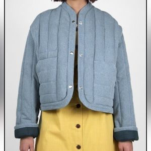 Kordal Reversible Sawyer  Denim cropped Jacket in size SMALL